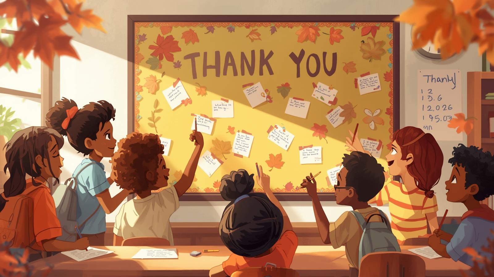 Giving thanks at school